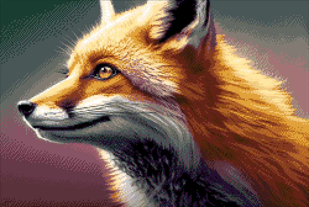 Elegant Fox - Bead Embroidery Kit