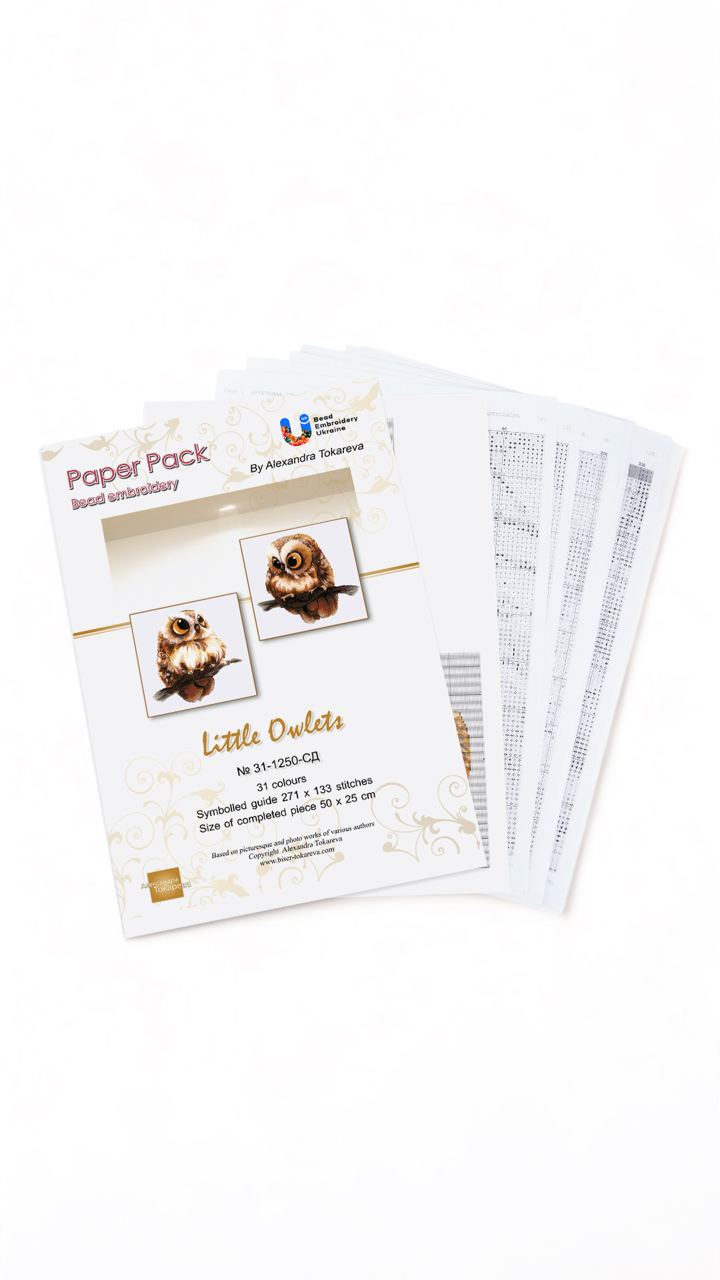 Little Owlets - Bead Embroidery Kit