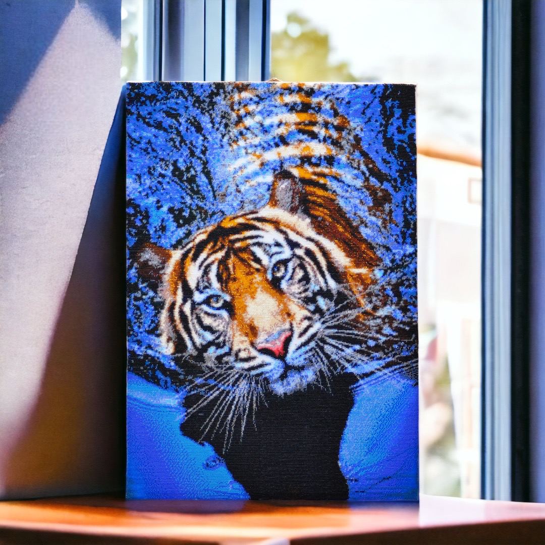 Bathing Tiger - Bead Embroidery Kit