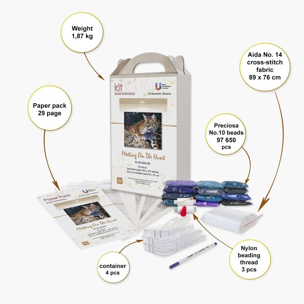 Meeting on the Hunt - Bead Embroidery Kit