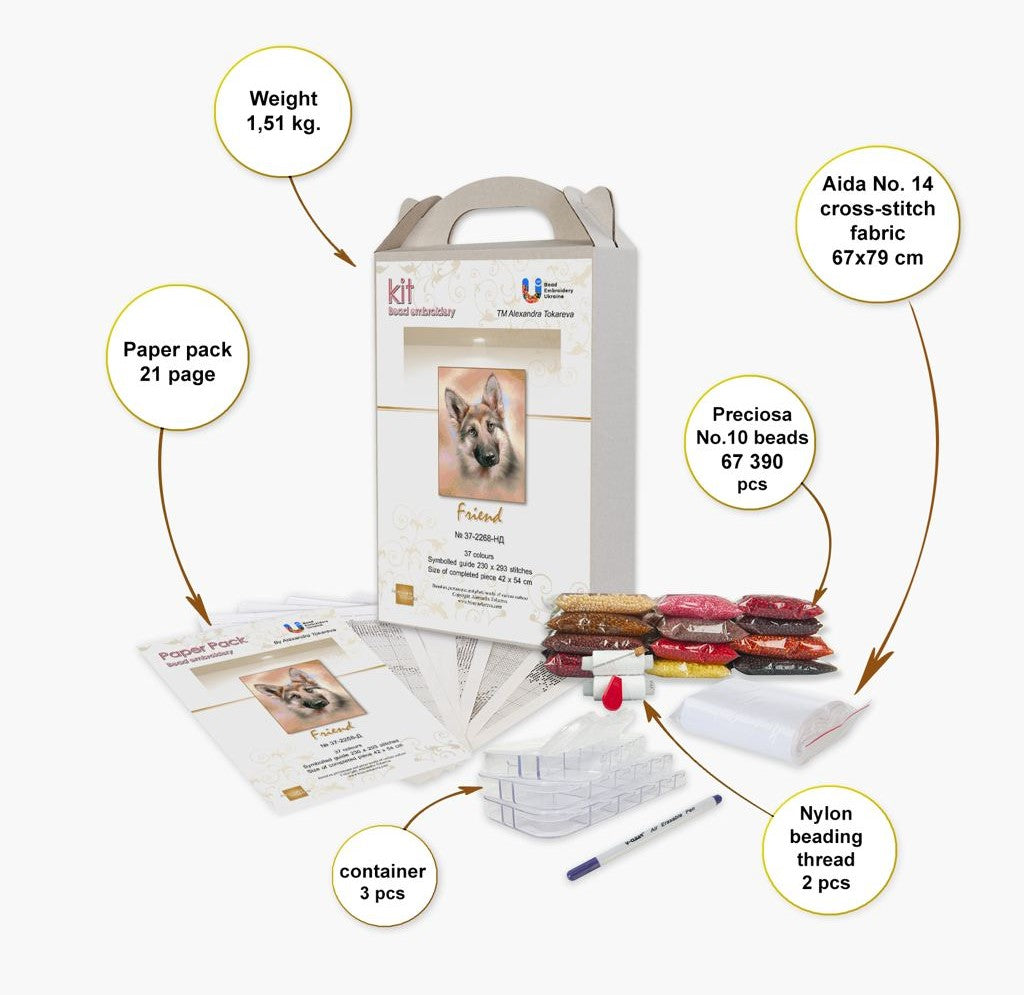 Friend - Bead Embroidery Kit