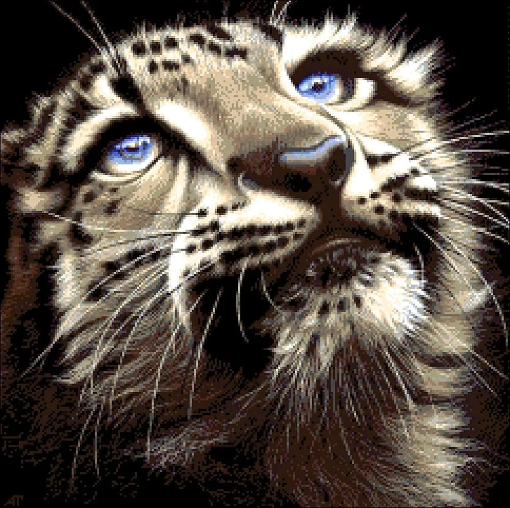 Moon Leopard - Bead Embroidery Kit