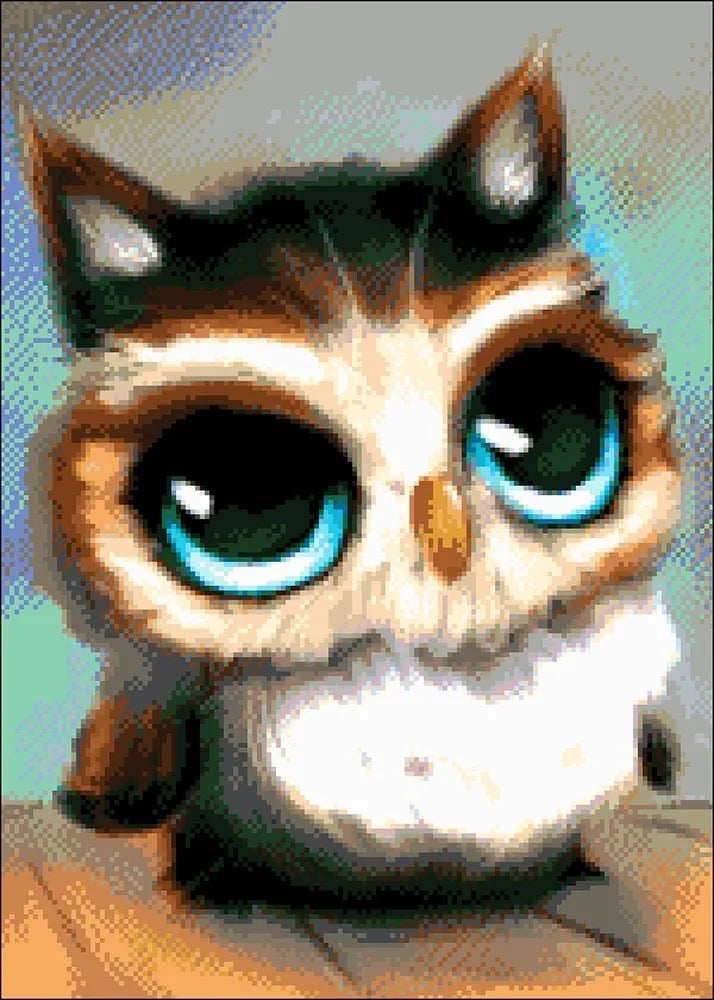 Baby Owl - Bead Embroidery Kit