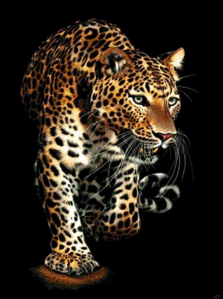 Leopard - Bead Embroidery Kit