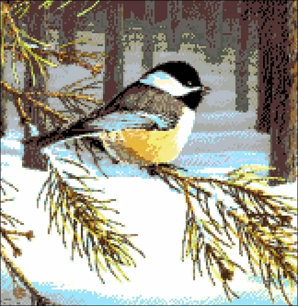 Great Tit - Bead Embroidery Kit