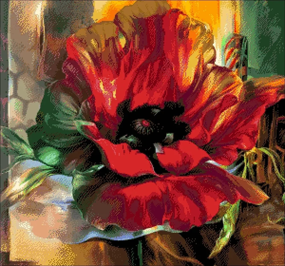 Poppy Fantasy - Bead Embroidery Kit