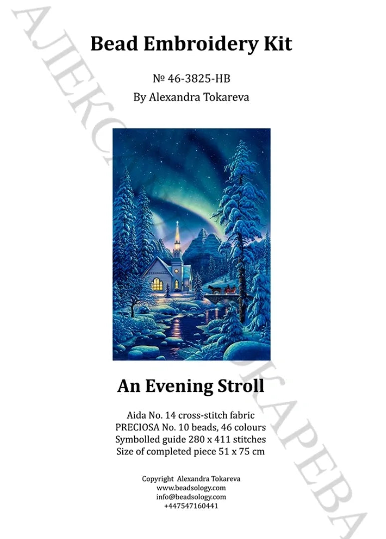 An Evening Stroll - Bead Embroidery Kit