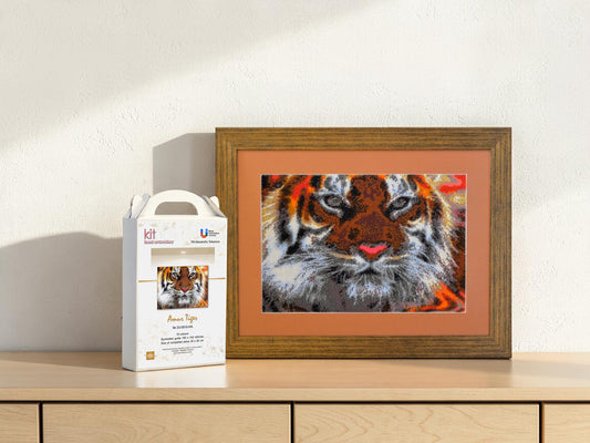 Amur Tiger Bead Embroidery Kit