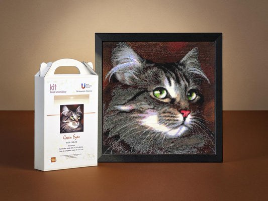 Green Eyes - Bead Embroidery Kit