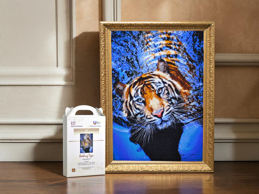 Bathing Tiger - Bead Embroidery Kit