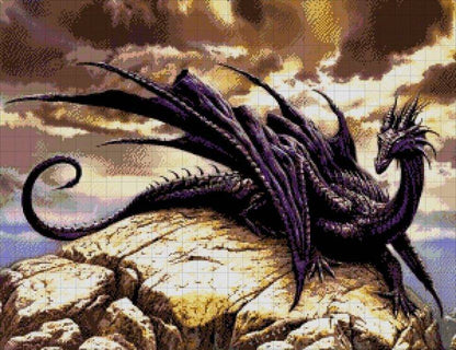 Black Dragon - Bead Embroidery Kit