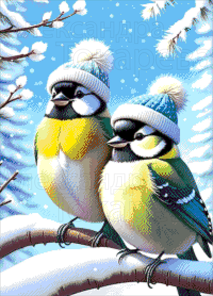 Cosy Birds - Bead Embroidery Kit