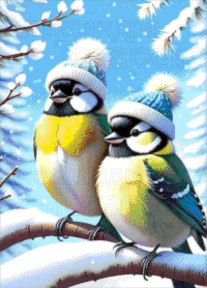 Cosy Birds - Bead Embroidery Kit