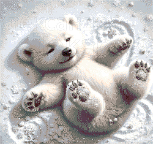 White Bear - Bead Embroidery Kit