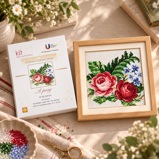 A Posy - Mini Bead Embroidery Kit