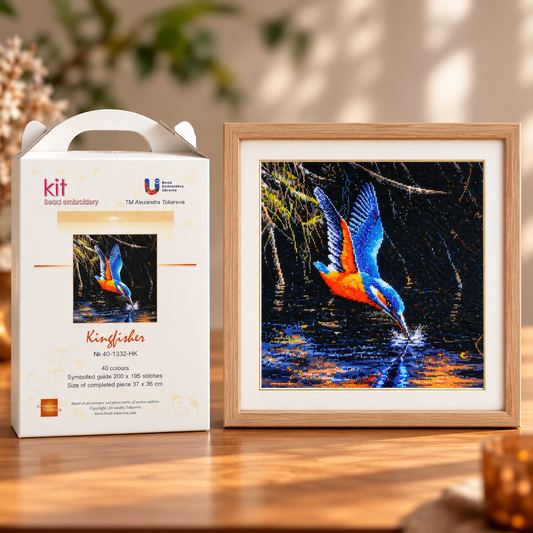 Kingfisher - Bead Embroidery Kit