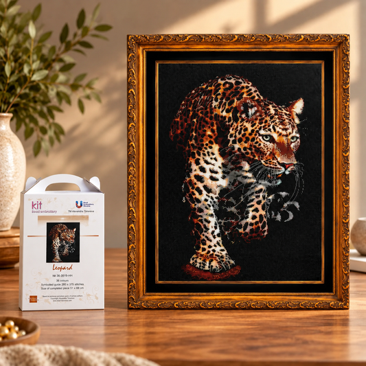 Leopard - Bead Embroidery Kit