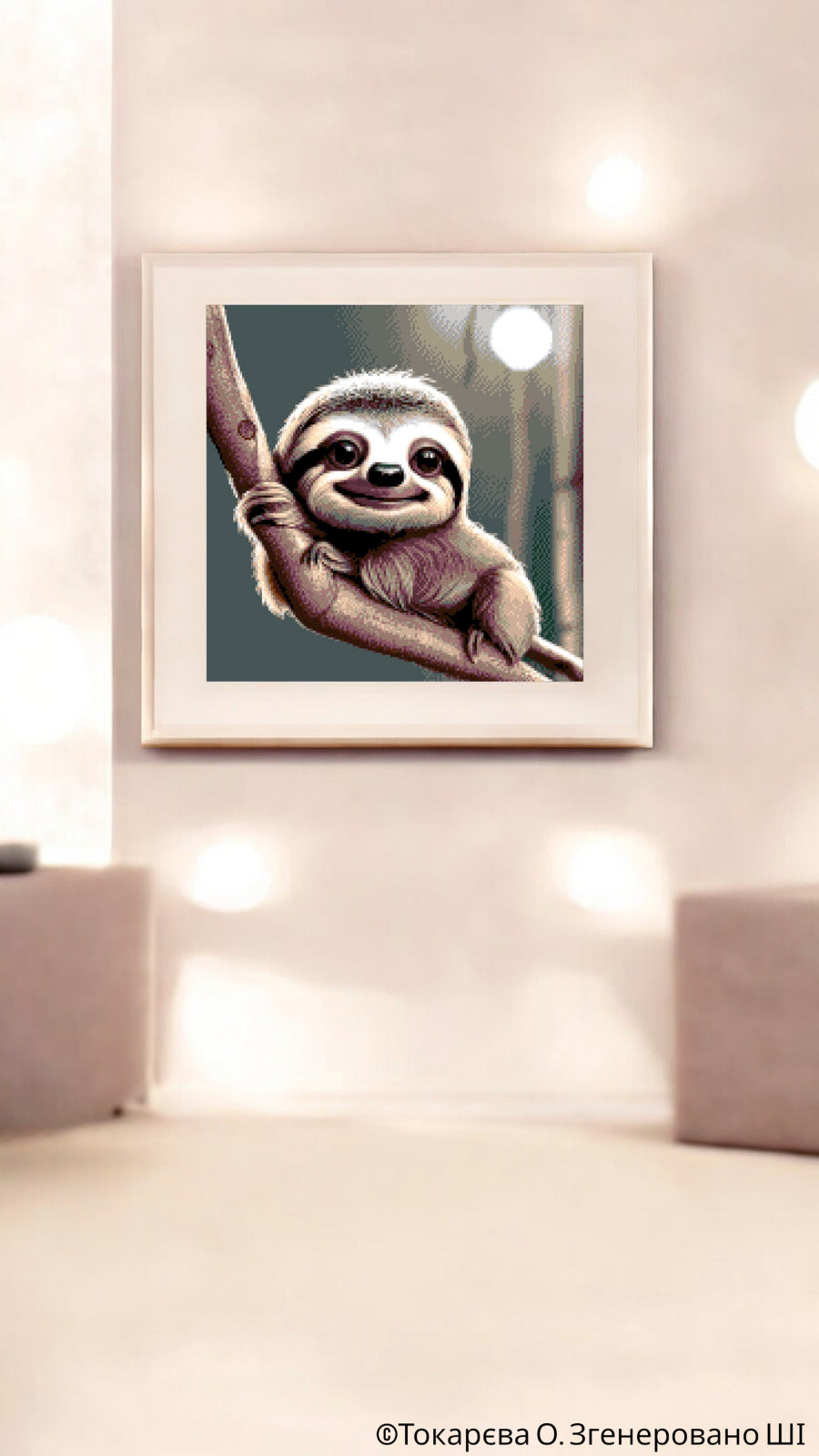 Baby Sloth - Bead Embroidery Kit