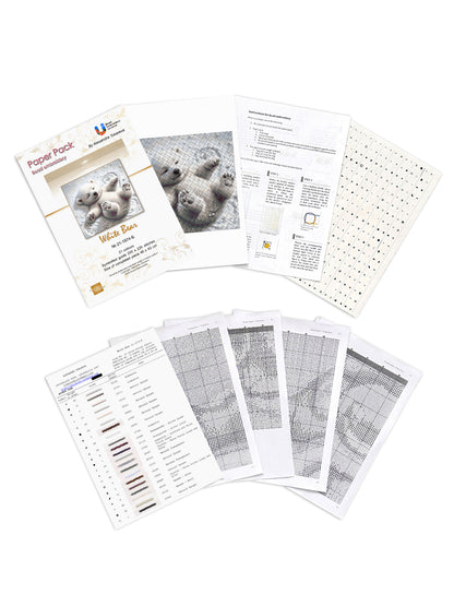 White Bear - Bead Embroidery Kit