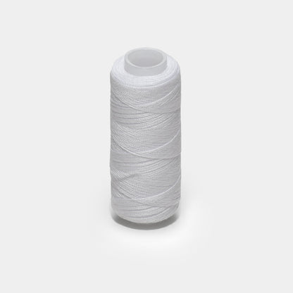 Beadsology white nylon beading thread spool for embroidery and craft projects