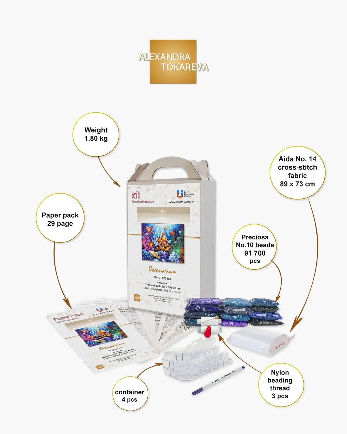Oceanarium - Bead Embroidery Kit