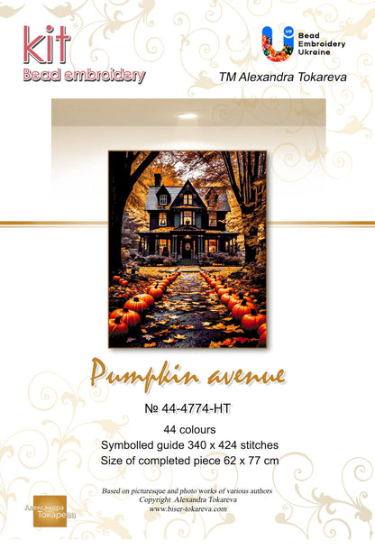 Pumpkin Avenue - Bead Embroidery Kit