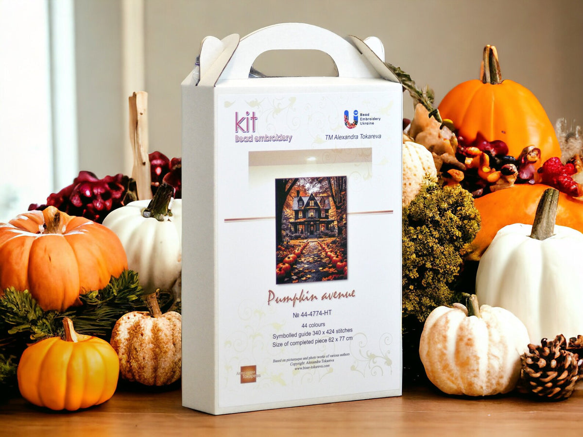 Pumpkin Avenue - Bead Embroidery Kit