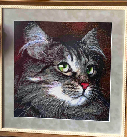 Green Eyes - Bead Embroidery Kit