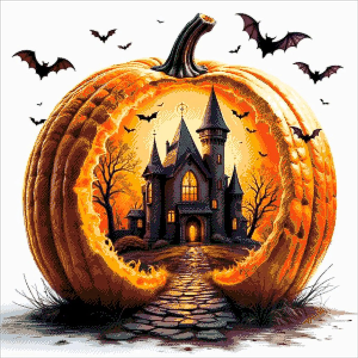 Halloween Castle - Bead Embroidery Kit