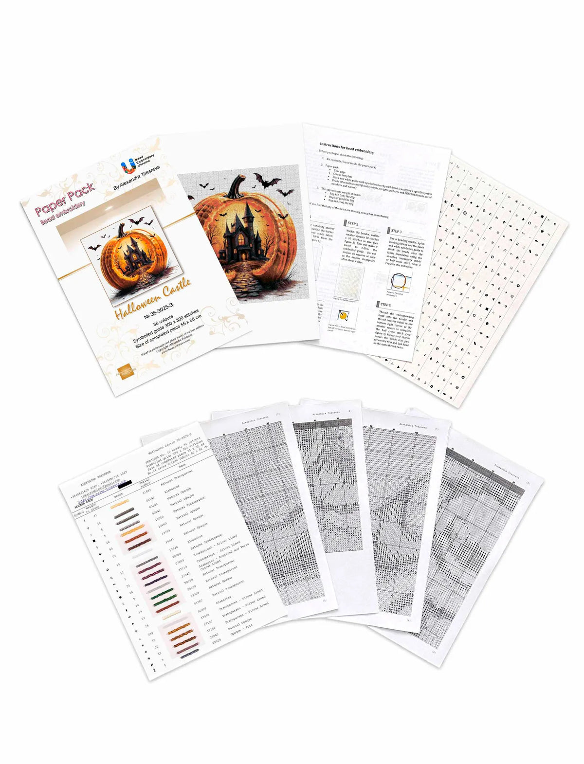 Halloween Castle - Bead Embroidery Kit