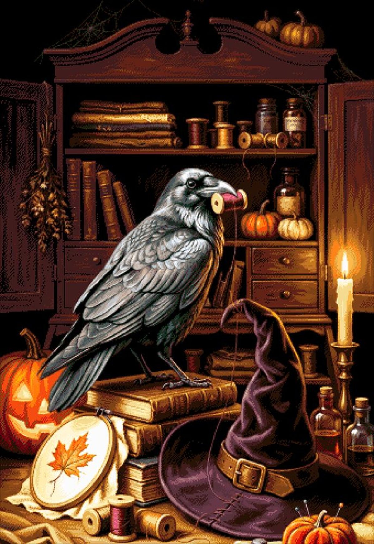 Magical Raven - Bead Embroidery Kit