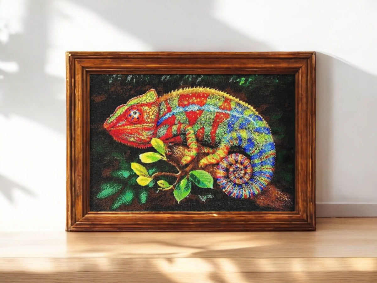 Chameleon - Bead Embroidery Kit