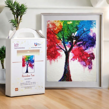 Rainbow Tree - Bead Embroidery Kit