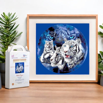 White Tigers - Bead Embroidery Kit