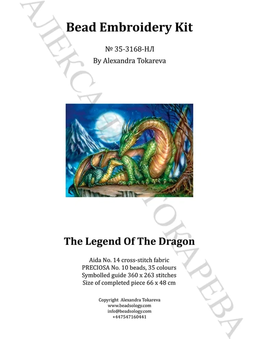 The Legend of the Dragon - Bead Embroidery Kit