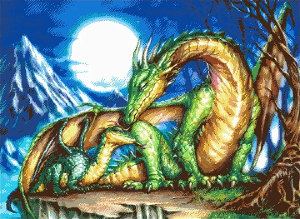 The Legend of the Dragon - Bead Embroidery Kit