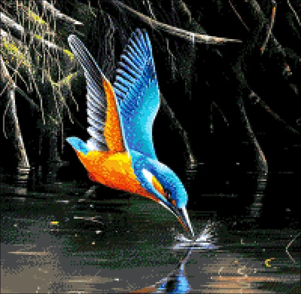 Kingfisher - Bead Embroidery Kit