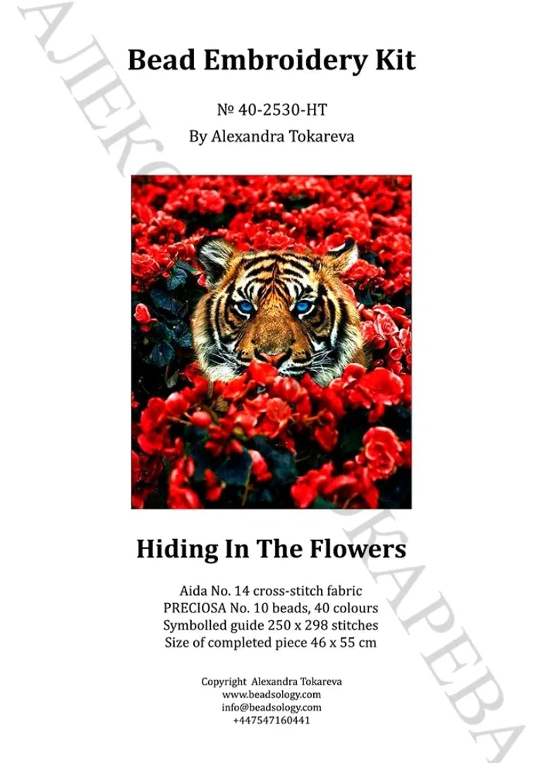 Hiding in the Flowers - Bead Embroidery Kit