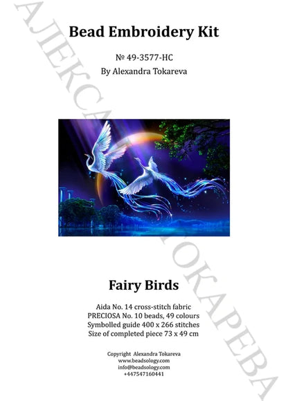 Fairy Birds - Bead Embroidery Kit