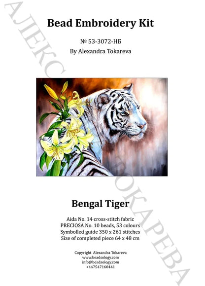 Bengal Tiger - Bead Embroidery Kit