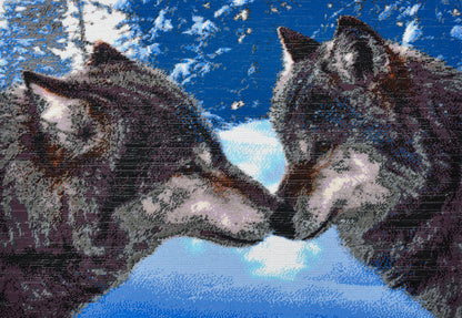 A Pair of Wolves - Bead Embroidery Kit